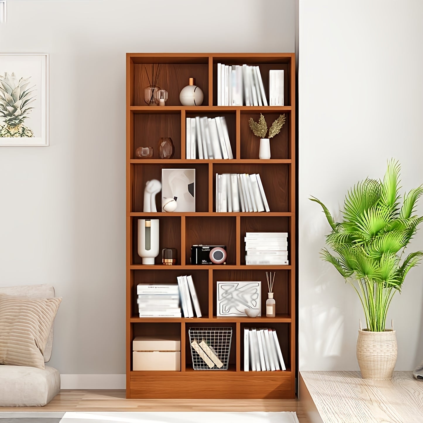 Wooden bookshelf for office/home