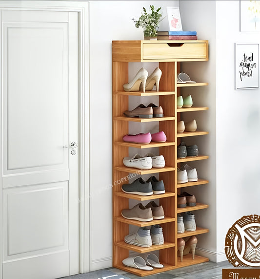 Double Row Shoe Organizer Rack