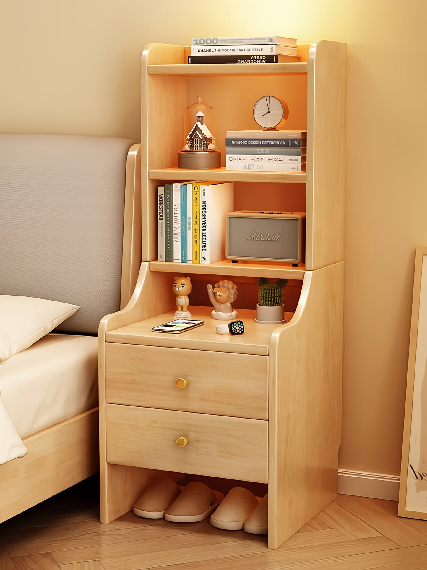 Wooden Bedside Table