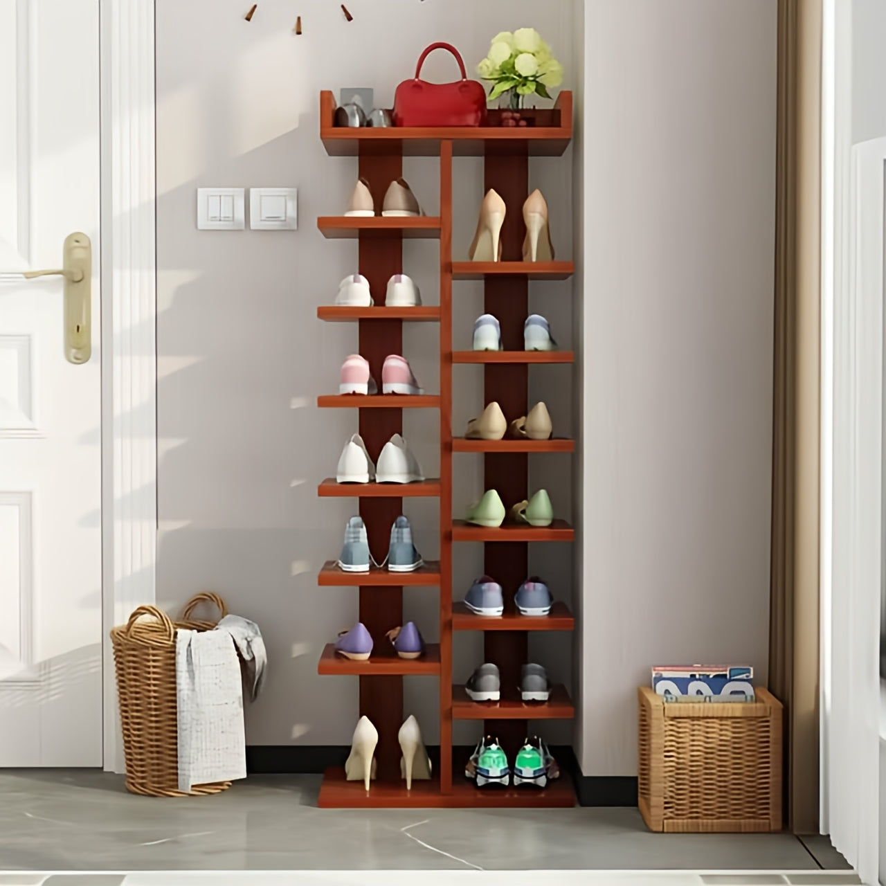 Shoes Storage, Wooden Shoes Racks
