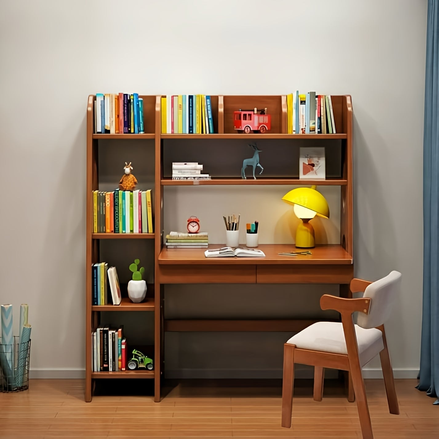 Wooden Interactive Table and Chair Set for Kids