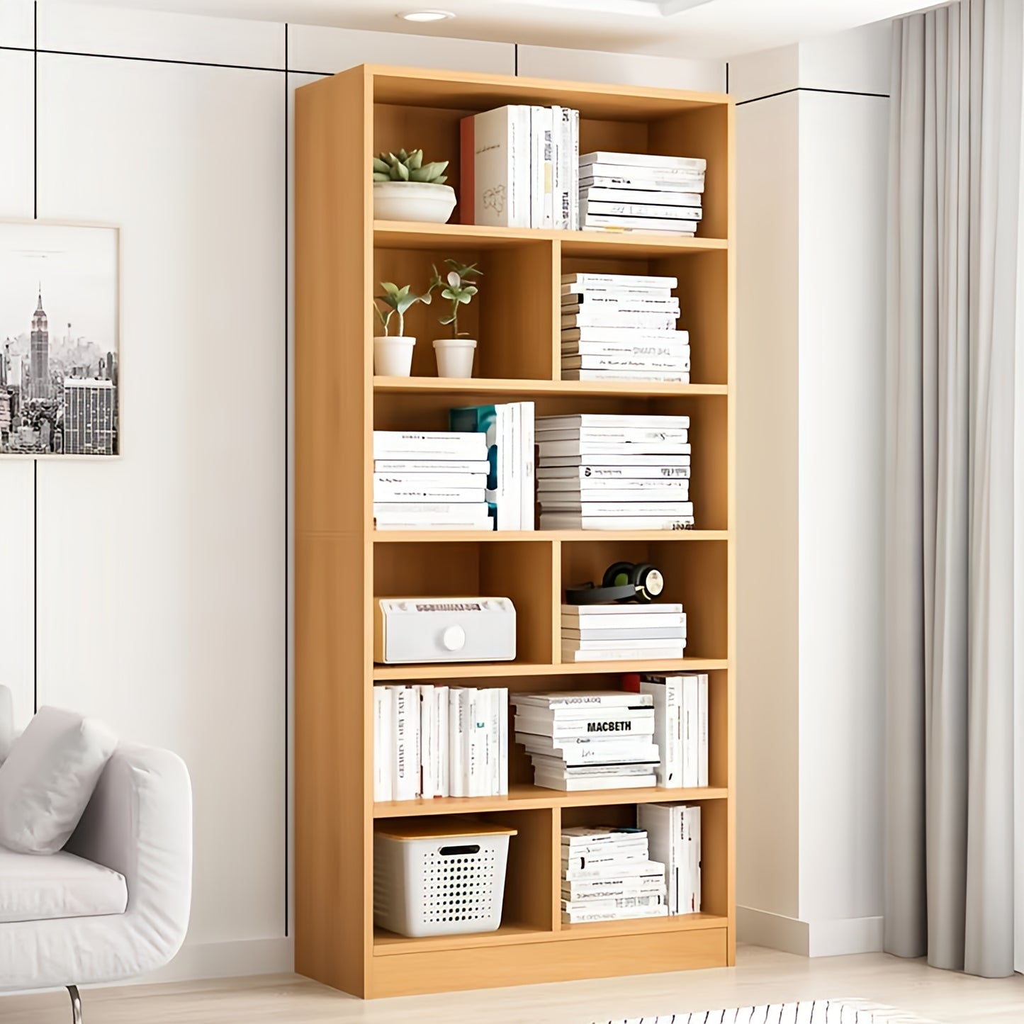 Modern 6 Row Book shelf For your Beautiful home\office