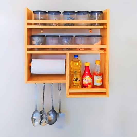 Kitchen shelf | Wall hanging kitchen shelf | Wooden kitchen Rack |