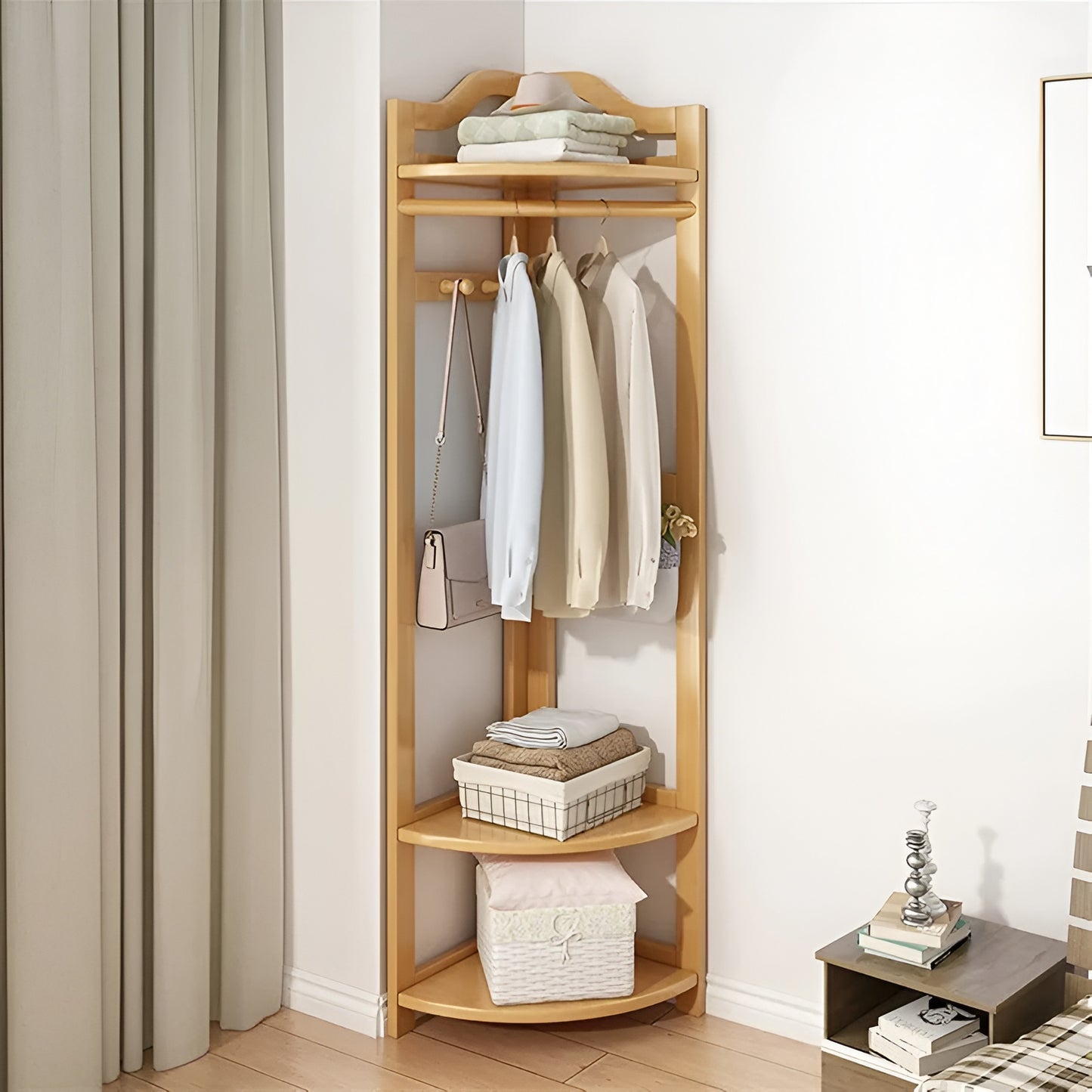 Wooden Corner Shelf