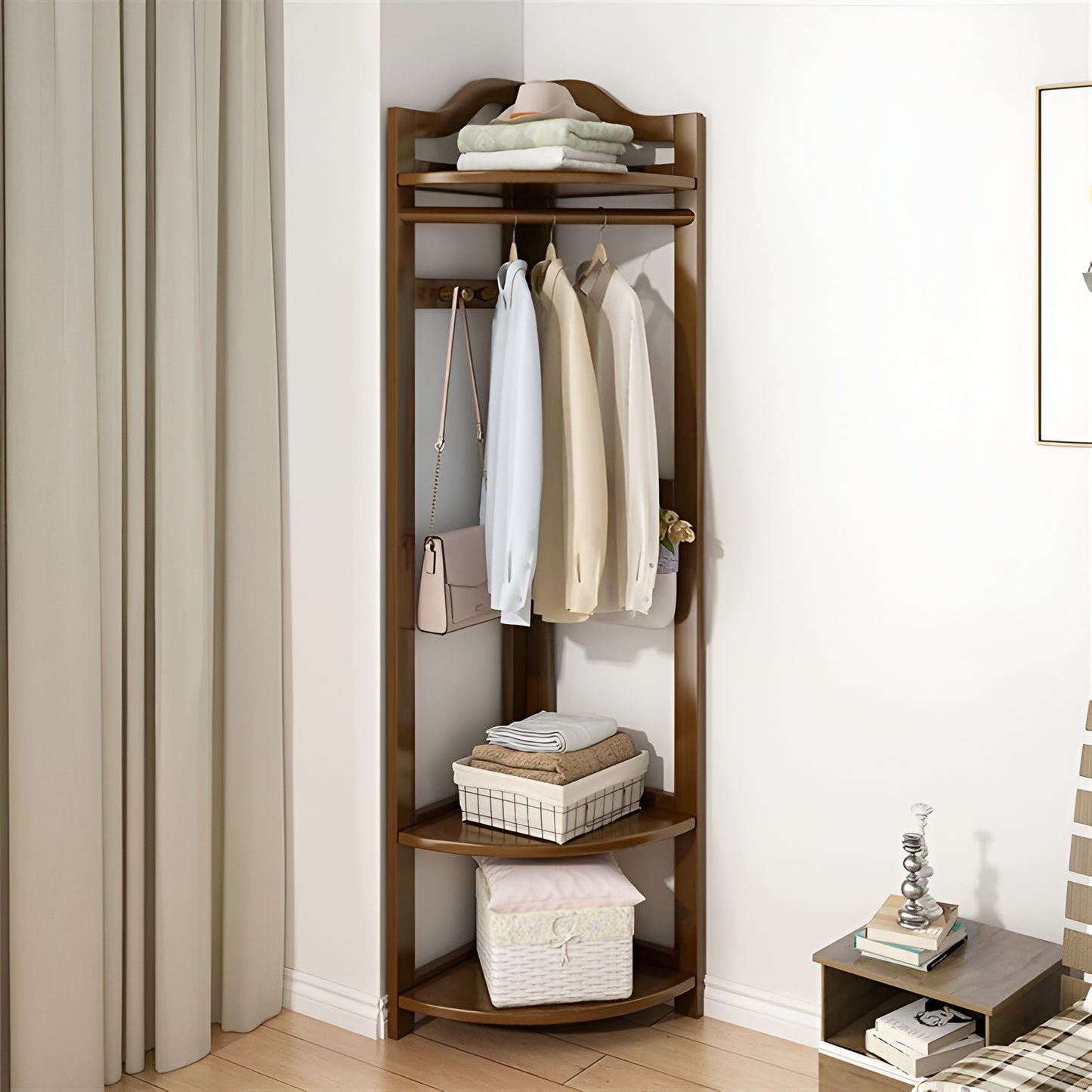 Wooden Corner Shelf