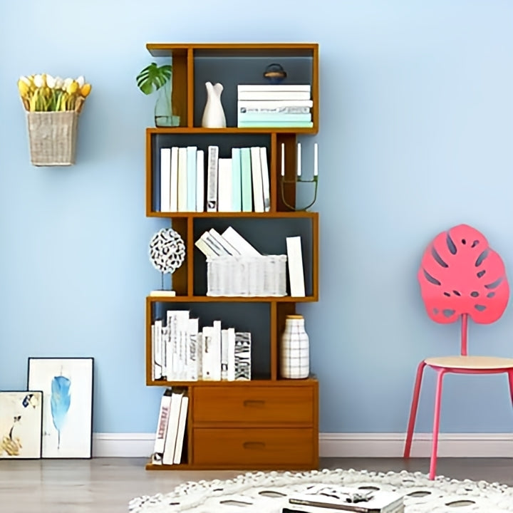 Unique wooden bookshelf for office & home