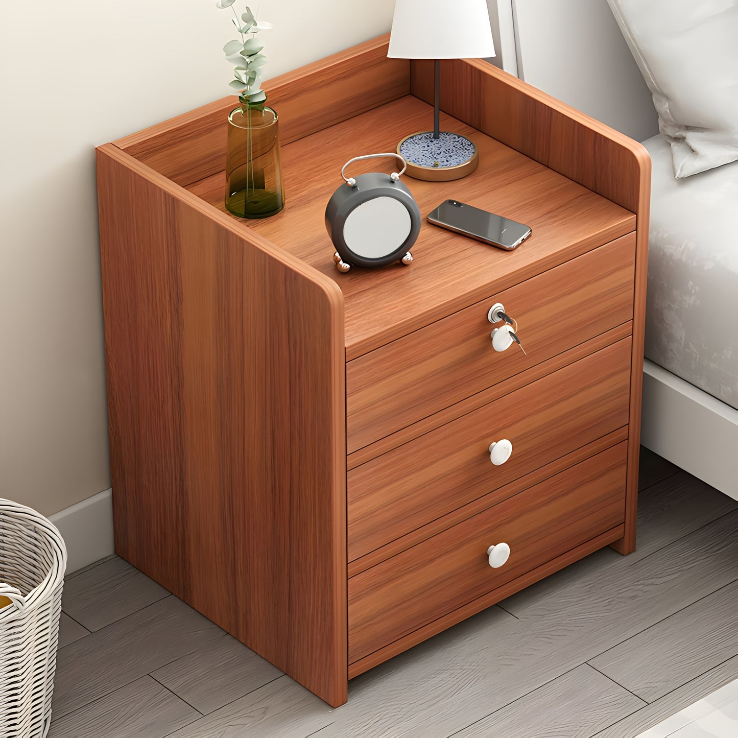 Wooden Bedside Table