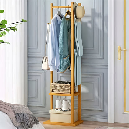 Wooden Clothes Hanger Stand | Minimalist Coat, Hat Hanger