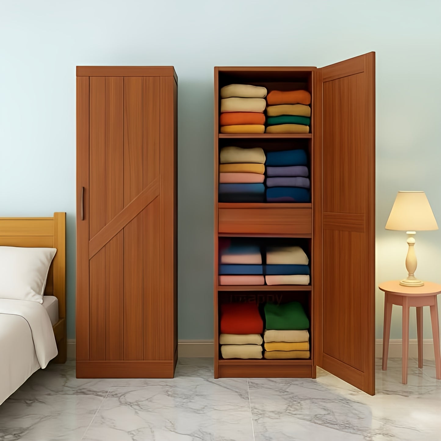 Wooden One Door Almira