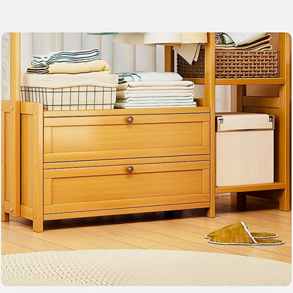 Modern Wooden Clothes Rack Stand