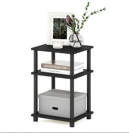 Wooden 3-Tier Side Table | Bedside Table