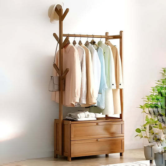 Modern Wooden Clothes Rack Stand | Wooden stylish Alna