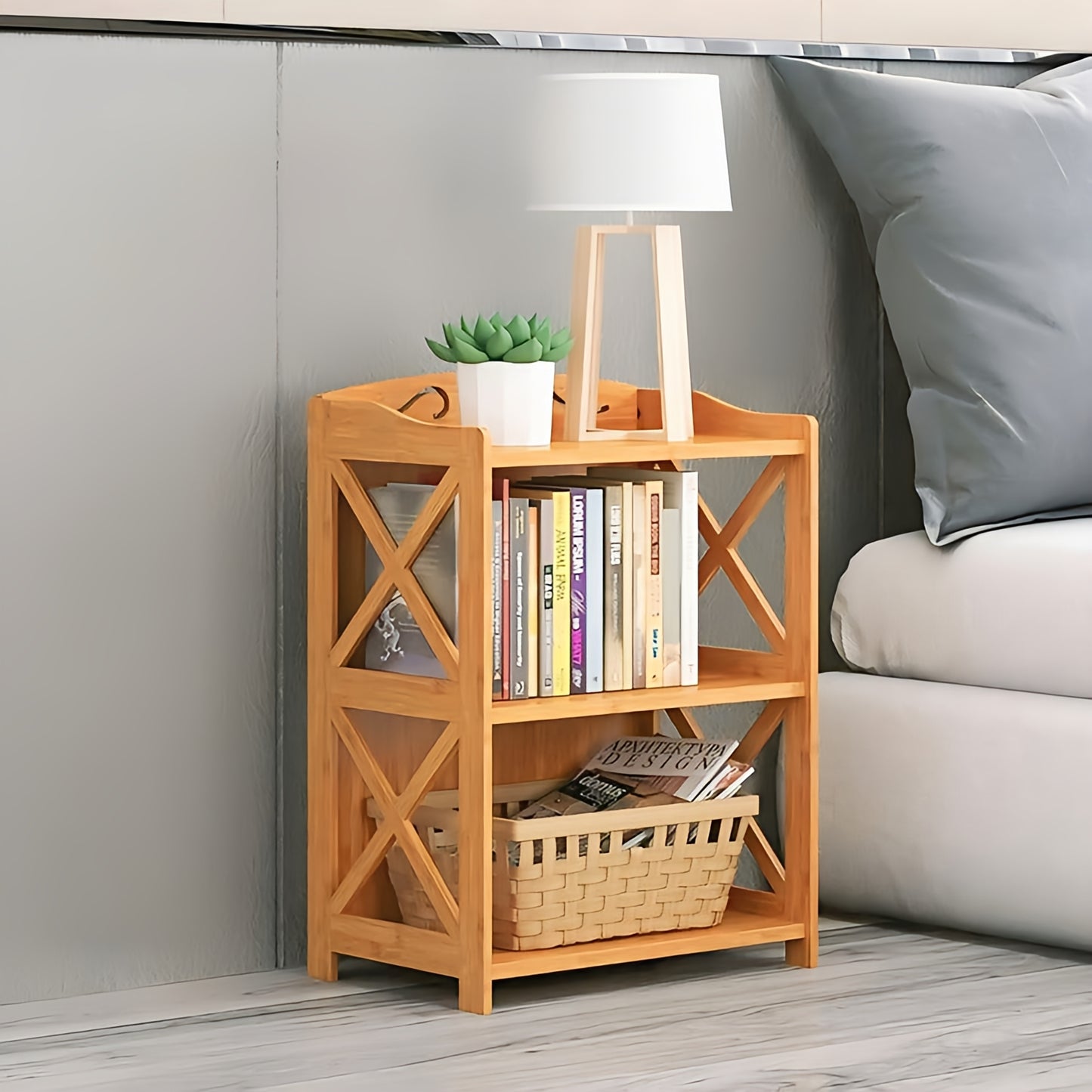 Book Shelf Multipurpose Storage Display Rack for Home and Office