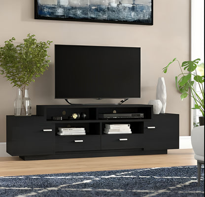 Elegant TV Stand with Cabinet | Wooden TV Stand