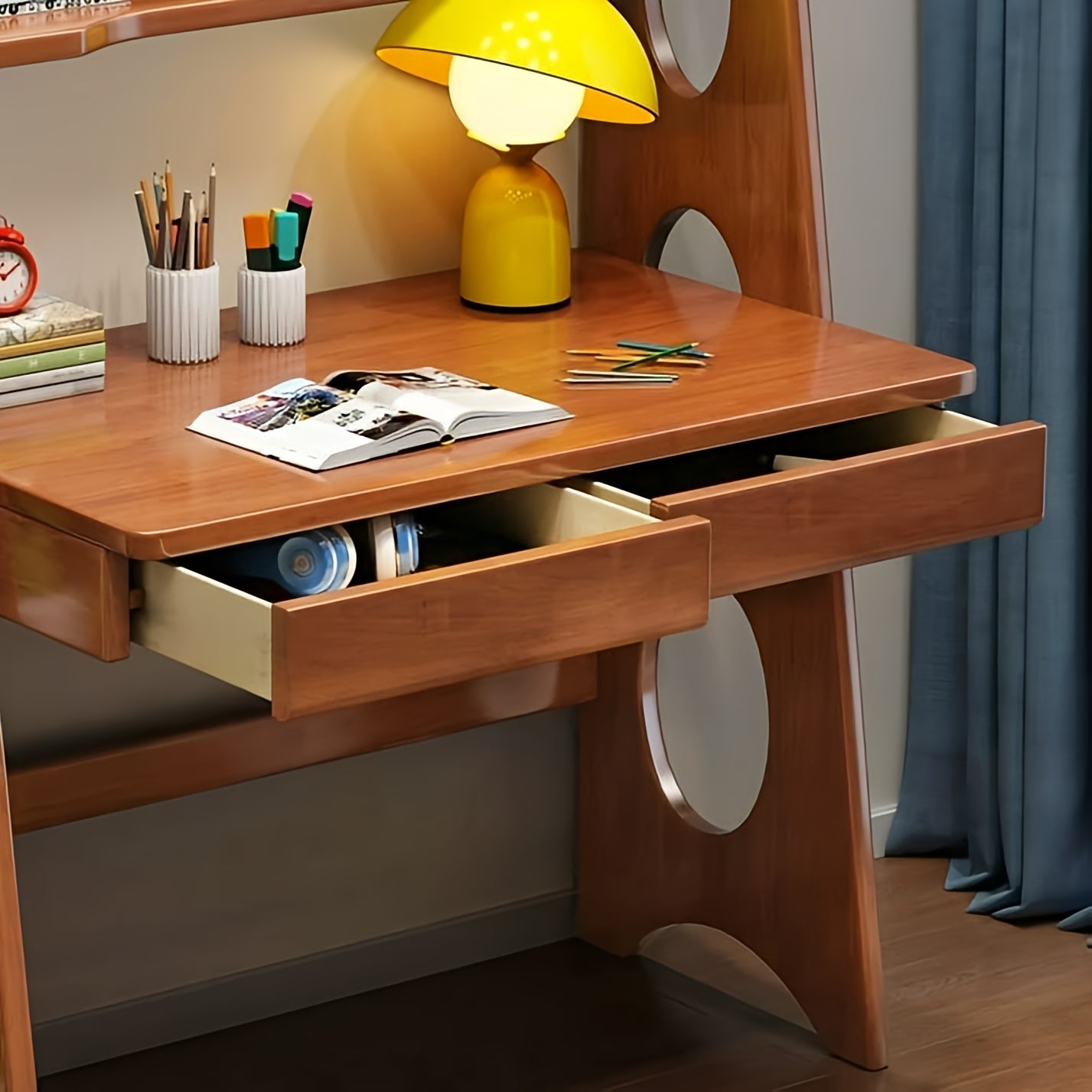 Wooden Interactive Table and Chair Set for Kids