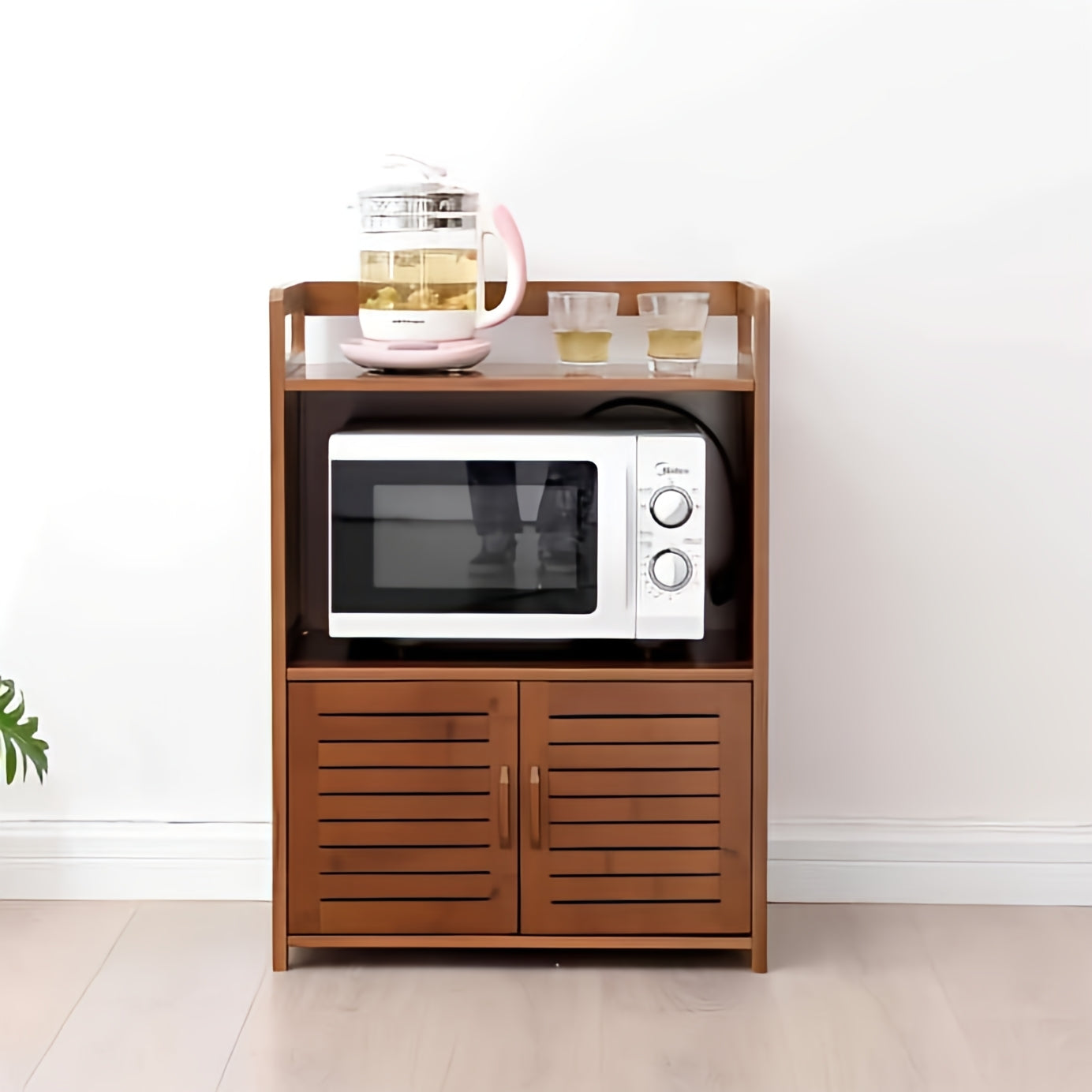 Minimalist Wooden Oven Rack Organizer