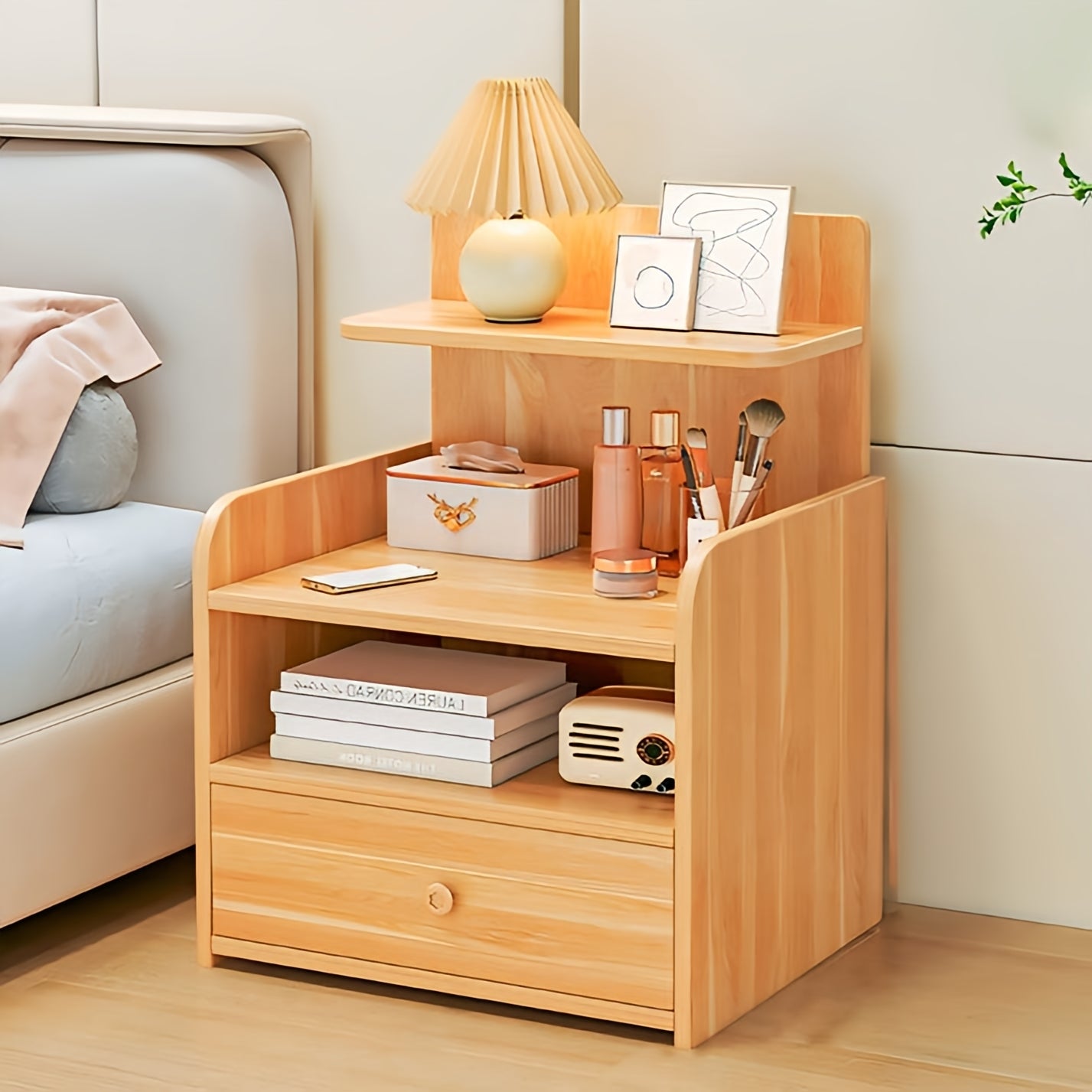 Wooden Bedside Table