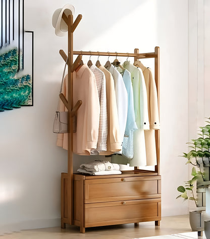 Modern Wooden Clothes Rack Stand | Wooden stylish Alna