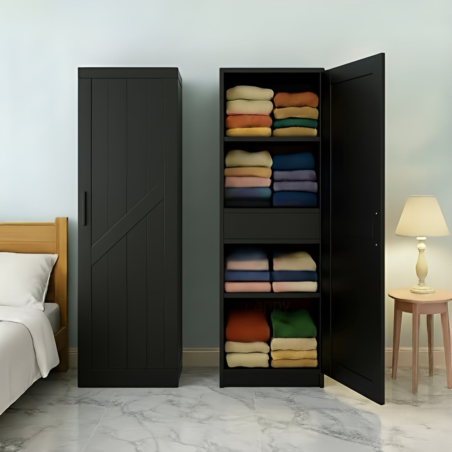 Wooden One Door Almira