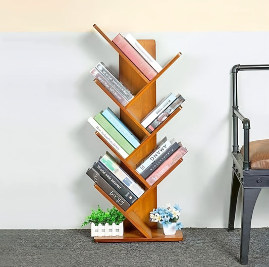 7 Tier Tree Wooden Bookshelf Without Box